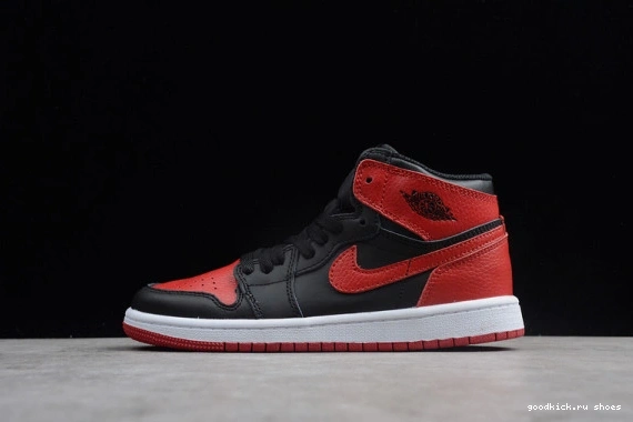 OG  Black Red Kid 001 Jordan Air 555088 001 1 Retro  Banned 555088 Kids High Bred 0301